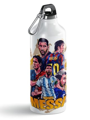 Messi Fan Edition Aluminum Sipper Bottle – Lightweight & Durable Sipper Water Bottle Gift for Boys, Girls & Manga Comic Fans; 750ml ; Pack of 1