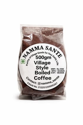 Village Style Boiled Coffee, Karnataka Village Coffee Powder, Traditional Boiled Coffee Powder, South Indian Strong Coffee Powder, Authentic Filter Decoction Coffee 500gm Village Style Boiled Coffee, Karnataka Village Coffee Powder, Traditional Boiled Coffee Powder, South Indian Strong Coffee Powder, Authentic Filter Decoction Coffee 500gm