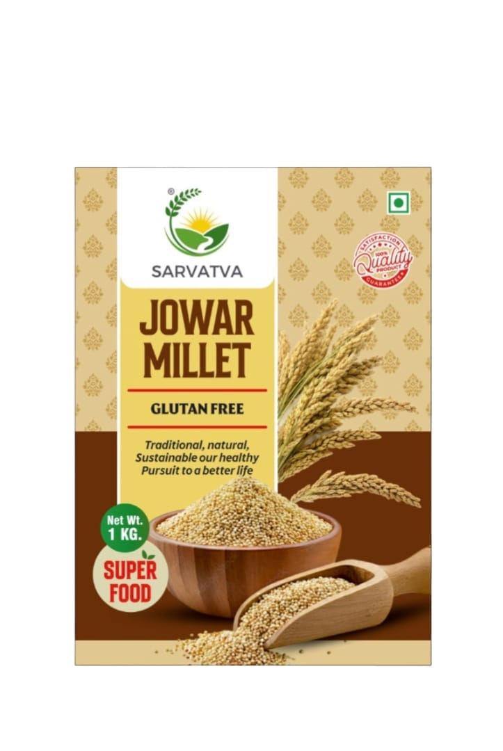 SARVATVA Jowar Millet - Gluten-Free Superfood, 1 KG