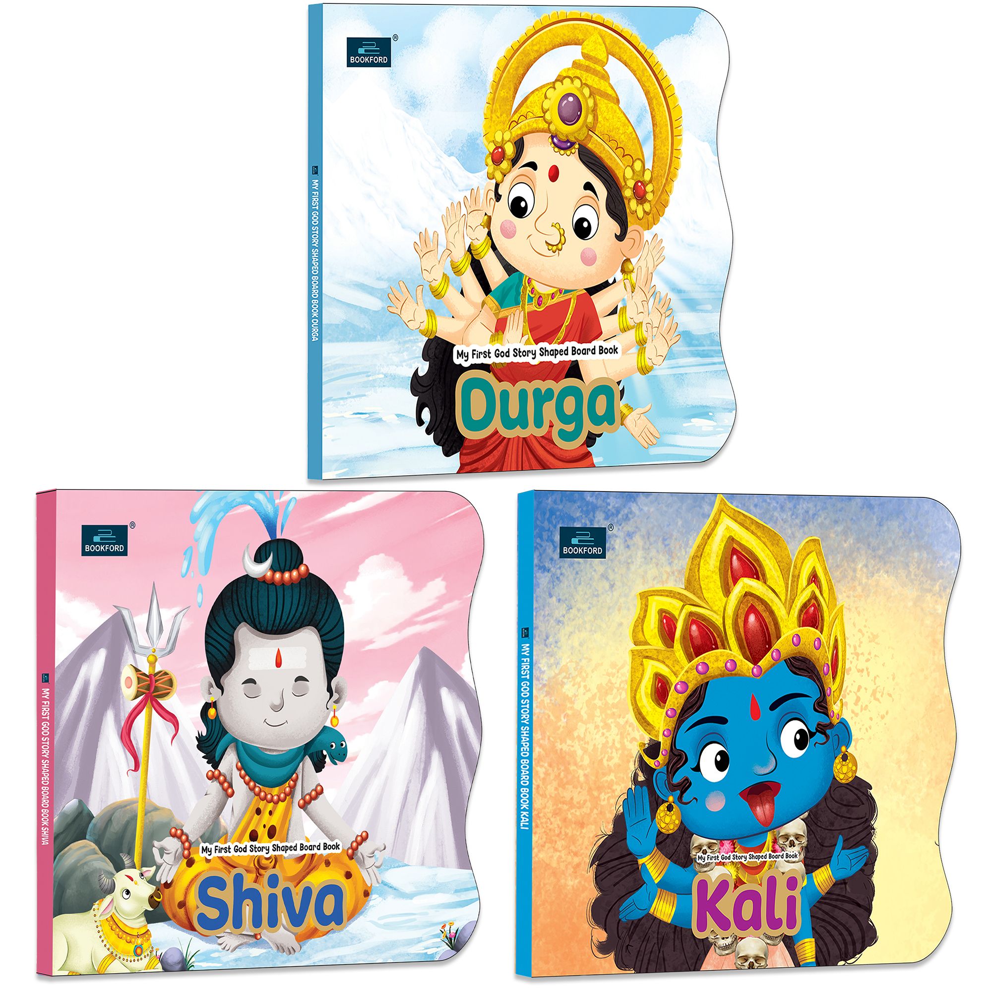 My First Shaped Board Book – Shiva, Kali and Durga Hindu Gods Mythology Story Book for Kids - Age 2+ Yrs (Indian Gods and Goddesses)