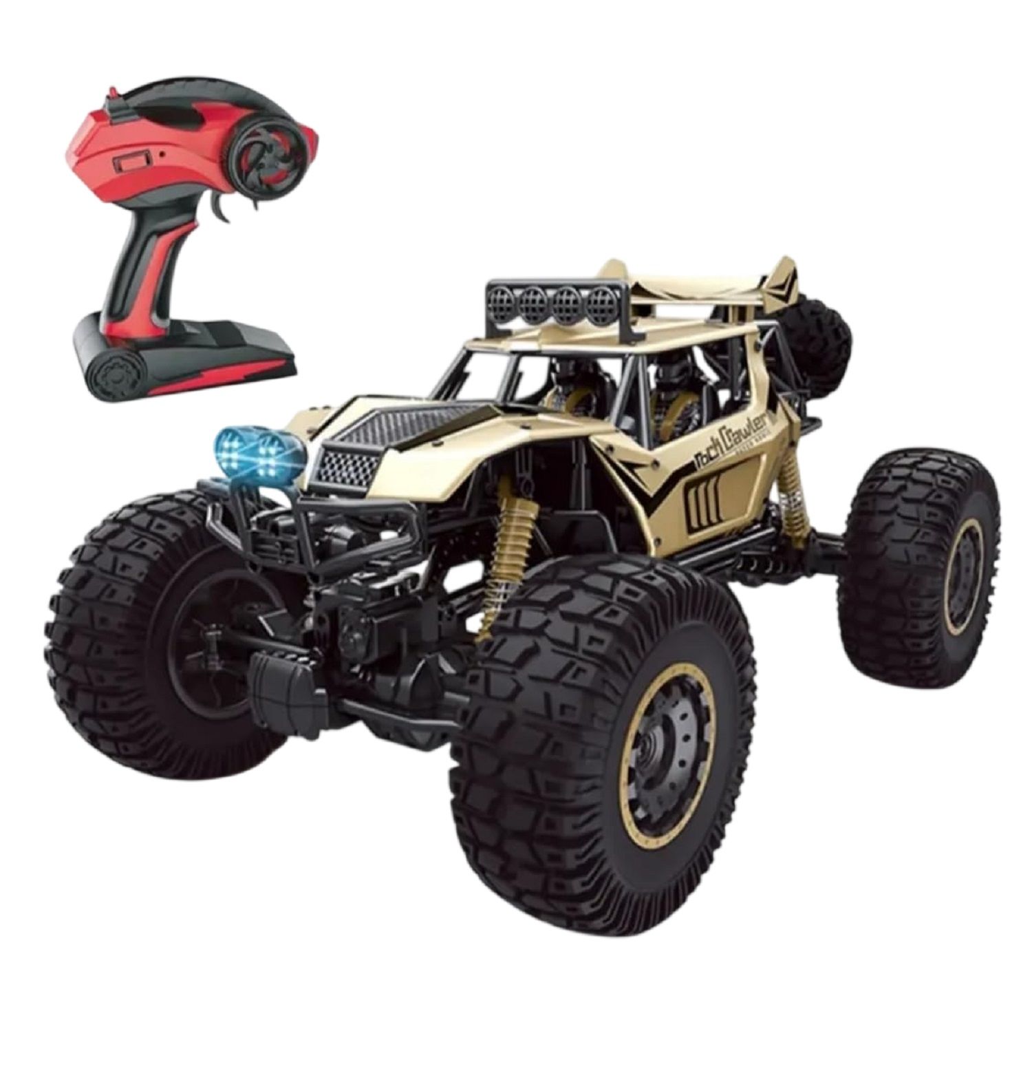 KTRS Enterprise 1:8 Big Size 50cm Alloy Climbing Remote Control Car Four-Wheel Drive Mountain Bigfoot Toy Vehicles Rc Truck 4WD High Speed Rock Crawler RC Monster Truck, 2.4Ghz