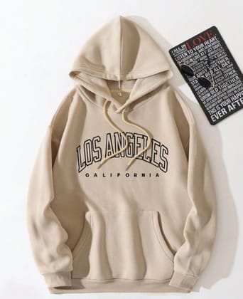 Light Brown "Los Angeles California" Fleece Hoodie