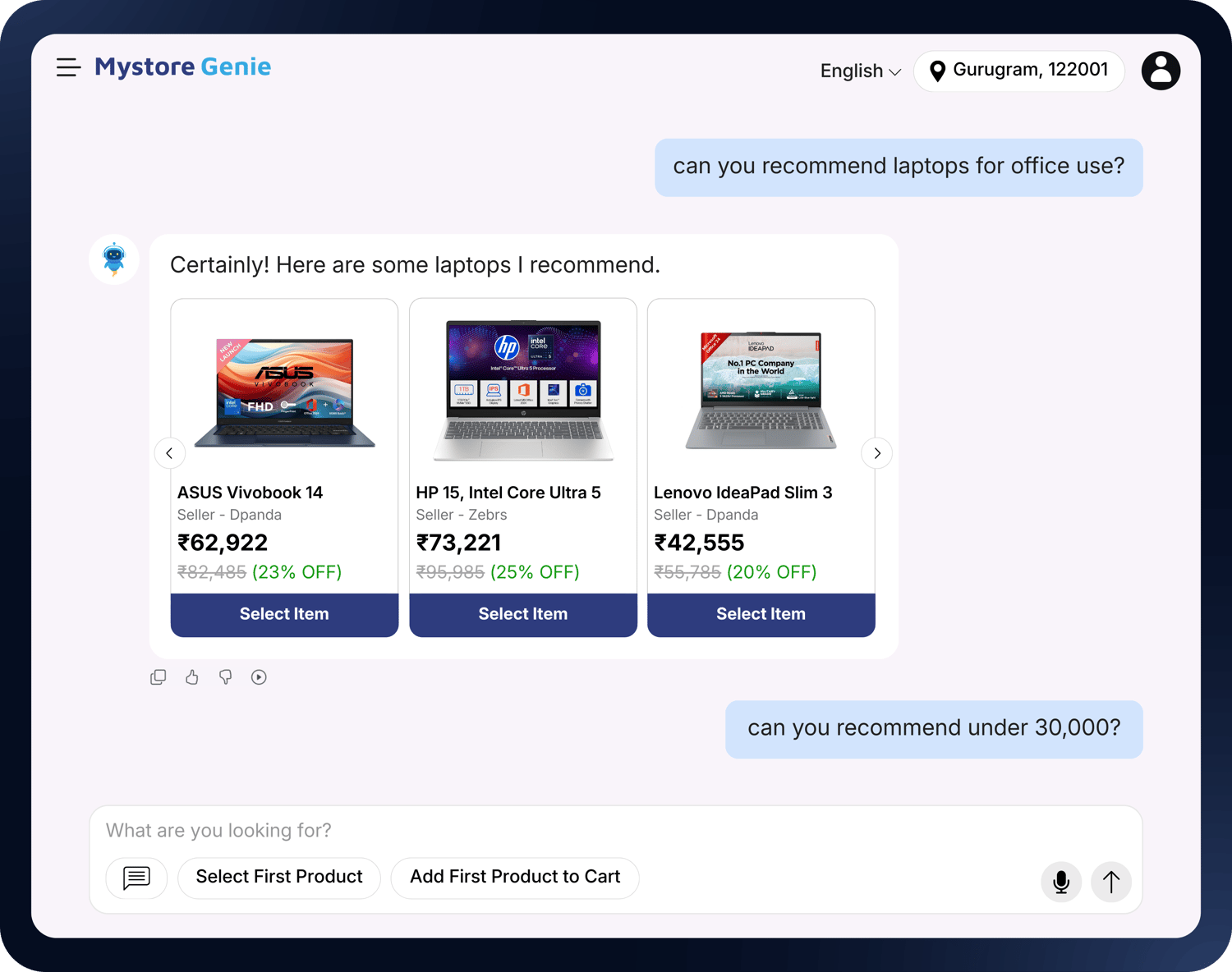Personalised Recommendations