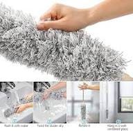 3 in 1 Microfiber Duster - Flexible Duster for Fan Cleaning Mop with Long Rod | Duster Cleaning with Extension Pole Microfiber Hand Duster for Cleaning Dust | Spider Web Cleaner Stick Visit the MGNLR 
