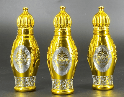 Mii Art 10ml Refillable Golden Glass Bottle by Mii Art | Leak-Proof Empty Travel Container for DIY Perfumes, Rose Water, and Essential Oils (Pack of 3) Mii Art 10ml Refillable Golden Glass Bottle by Mii Art | Leak-Proof Empty Travel Container for DIY Perfumes, Rose Water, and Essential Oils (Pack of 3)