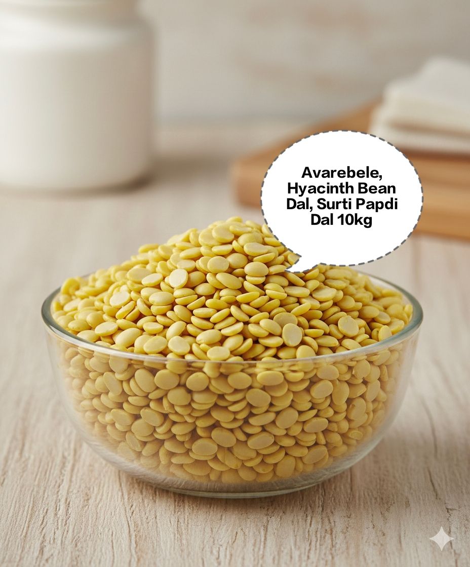 Avarebele, Hyacinth Bean Dal, Surti Papdi Dal, Lilva Dal, Field Bean Dal 10kg