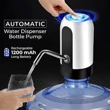 Automatic Water Dispenser Pump for 5 Gallon Bottle, USB Powered, Portable Electric Drinking Water Pump, White