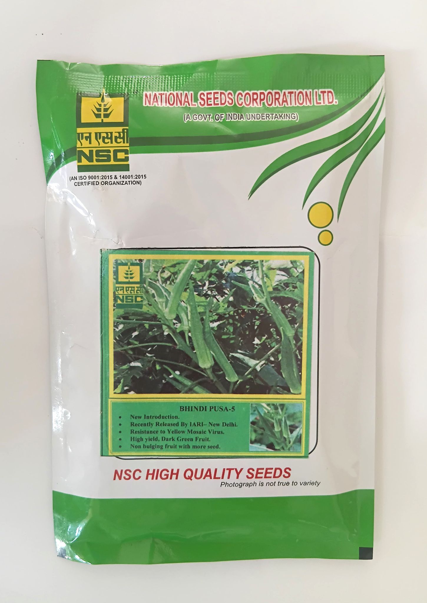 NSC Bhindi Pusa-5 variety, 50 gram T/L seed
