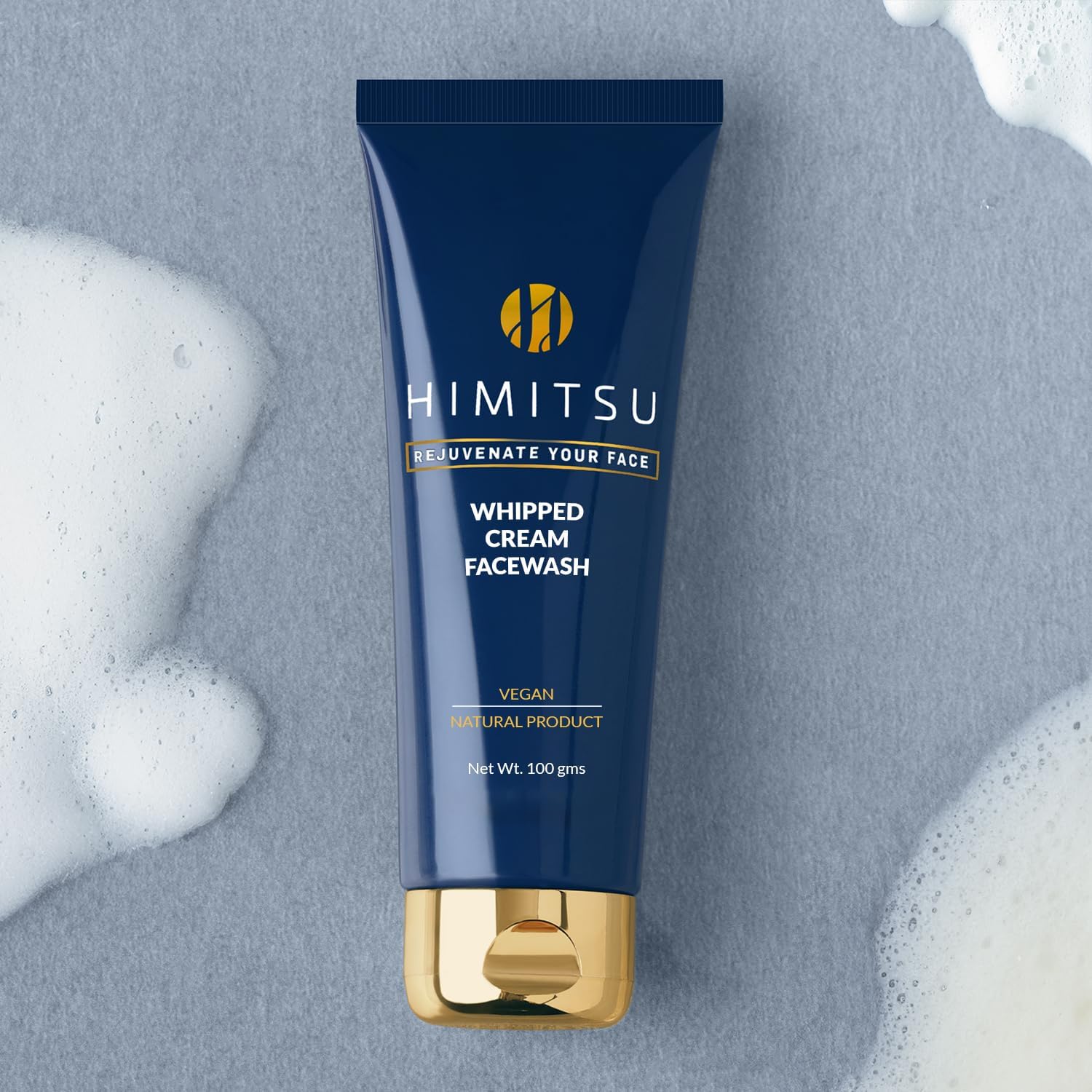 Himitsu Vitamin C Face Wash – Fights Dullness & Acne, Deep Cleanses Oil & Dirt, Hydrates with Creamy Foam for Bright, Glowing & Healthy Skin – For Men & Women 100 grams