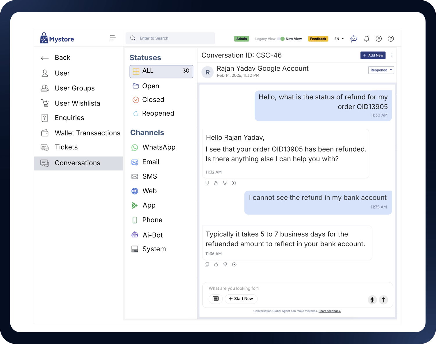 Unified Business View 
