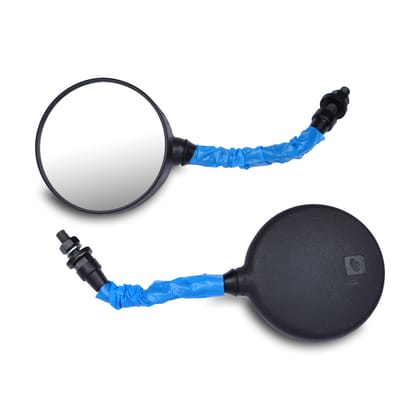 Varroc Shatter Proof Rear View Mirror for BAJJ AUTO24 | Left Hand | High Visibility Glass | OEM Quality | Pack of 1