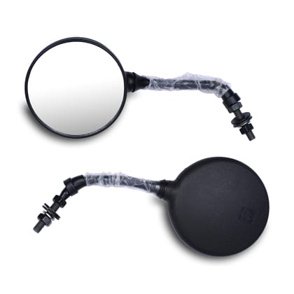 Varroc Shatter Proof Rear View Mirror for BAJJ AUTO24 | Right Hand | High Visibility Glass | OEM Quality | Pack of 1