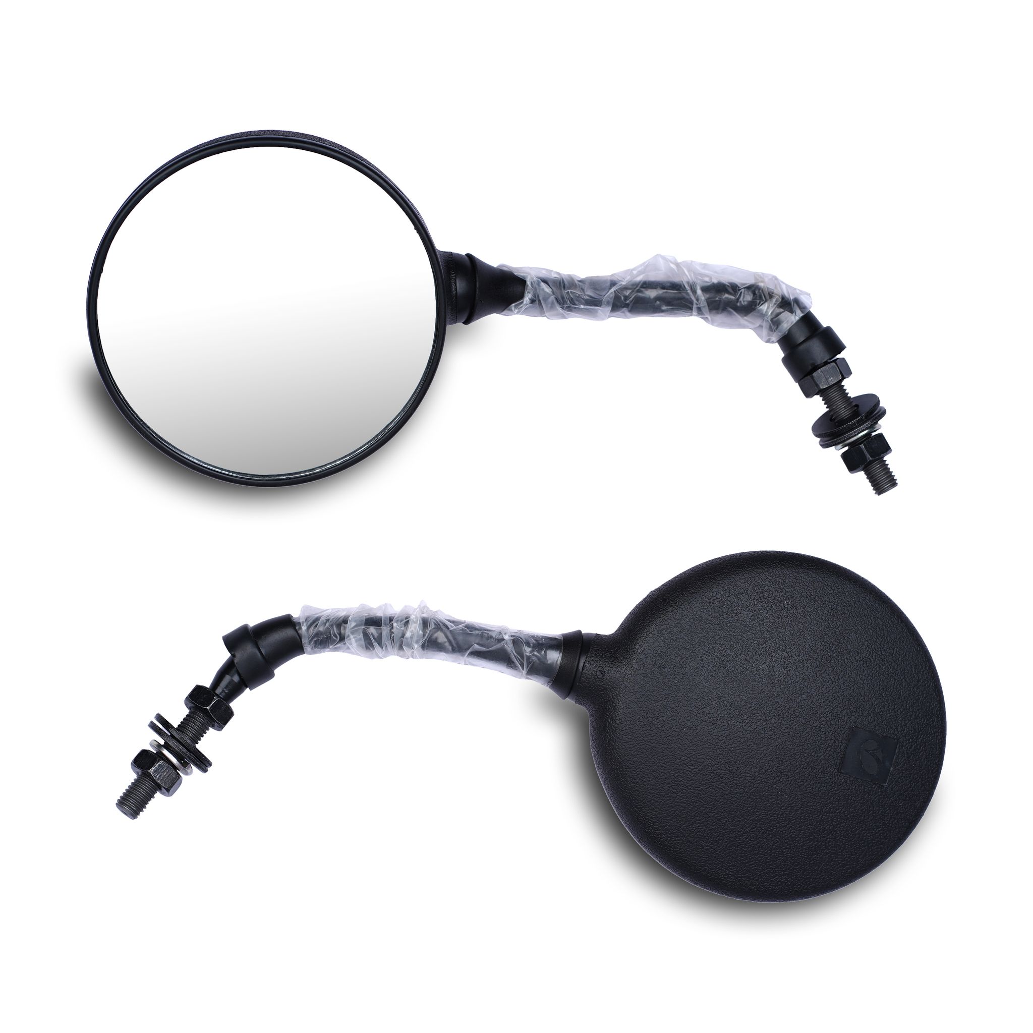 Varroc Shatter Proof Rear View Mirror for BAJJ AUTO24 | Right Hand | High Visibility Glass | OEM Quality | Pack of 1