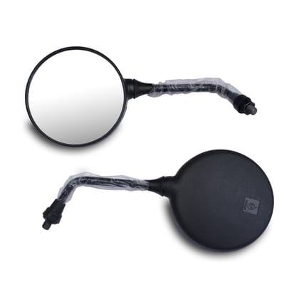 Varroc Shatter Proof Rear View Mirror for BAJJ BOXER AR | Right Hand | High Visibility Glass | OEM Quality | Pack of 1