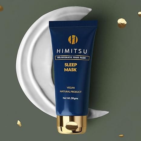 Himitsu Moisturising Sleep Face Mask Cream for Glowing Skin, Detans, Reduces Finline & Fights Stress with Niacinamide, Hyaluronic Acid & Lavender Oil, All Skin Types, No Paraben & Sulphate