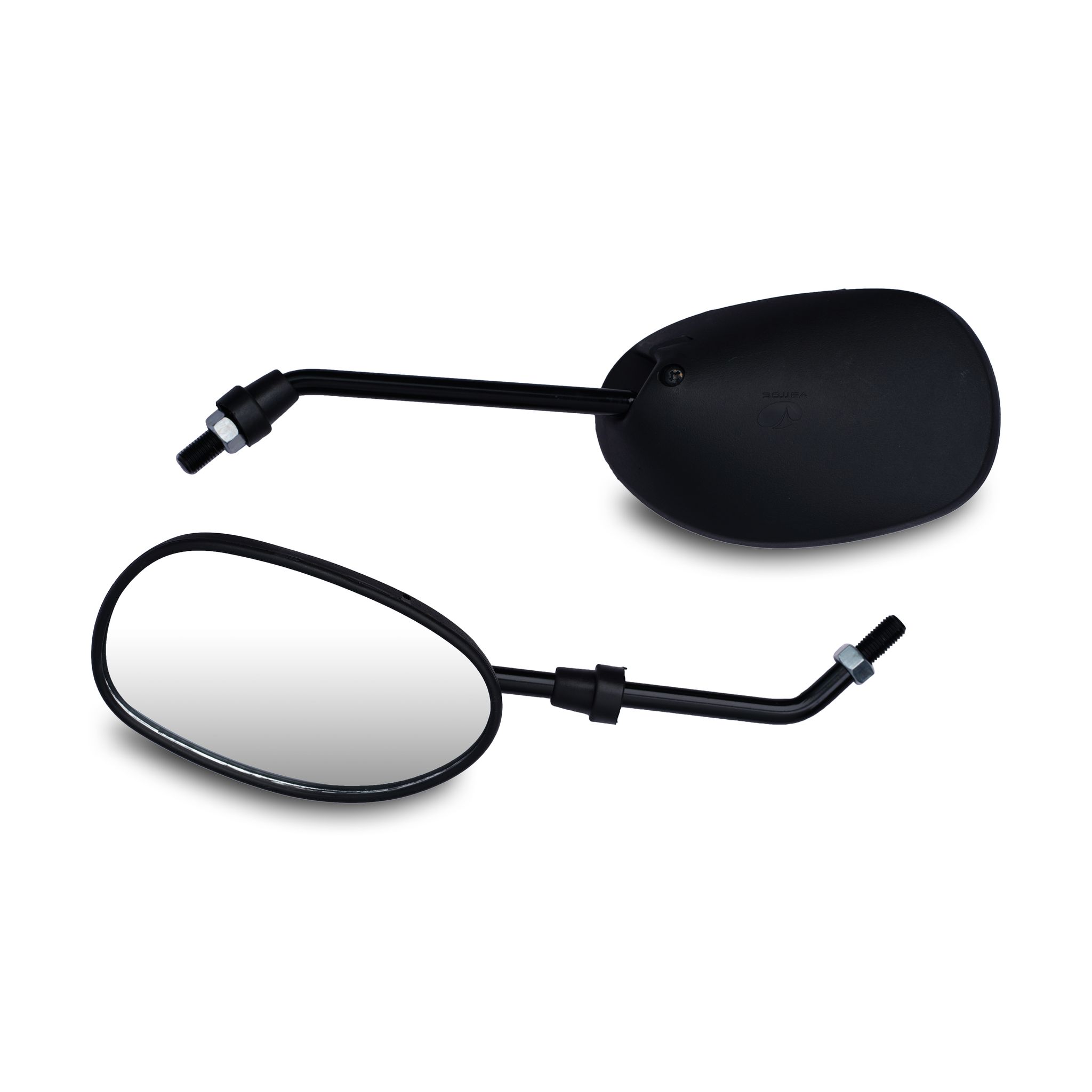 Varroc Shatter Proof Rear View Mirror for HiroSplendor PLUS | Left Hand | With Adaptor | Pack of 1