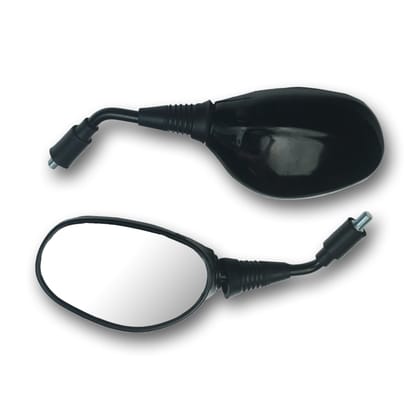 Varroc Shatter Proof Rear View Mirror for BAJJ Discover 125 ST 100 | Left Hand | High Visibility Glass | OEM Quality | Pack of 1