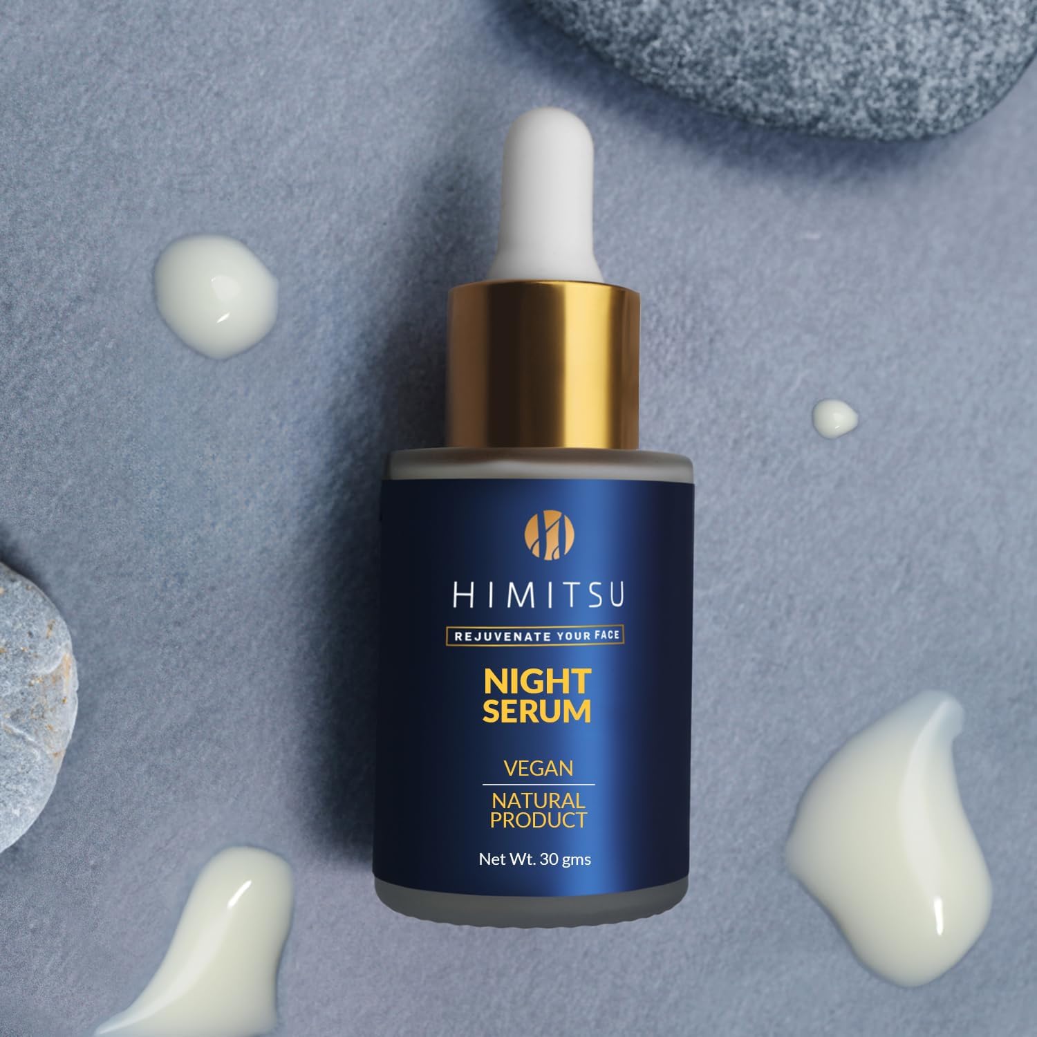 Himitsu Anti Aging Night Serum for Women & Men - Glowing Skin, Fights Fine Lines & Wrinkles, Deep Hydration, Nourishment & Collagen Boost with Hyaluronic Acid & Natural Retinol for All Skin Types