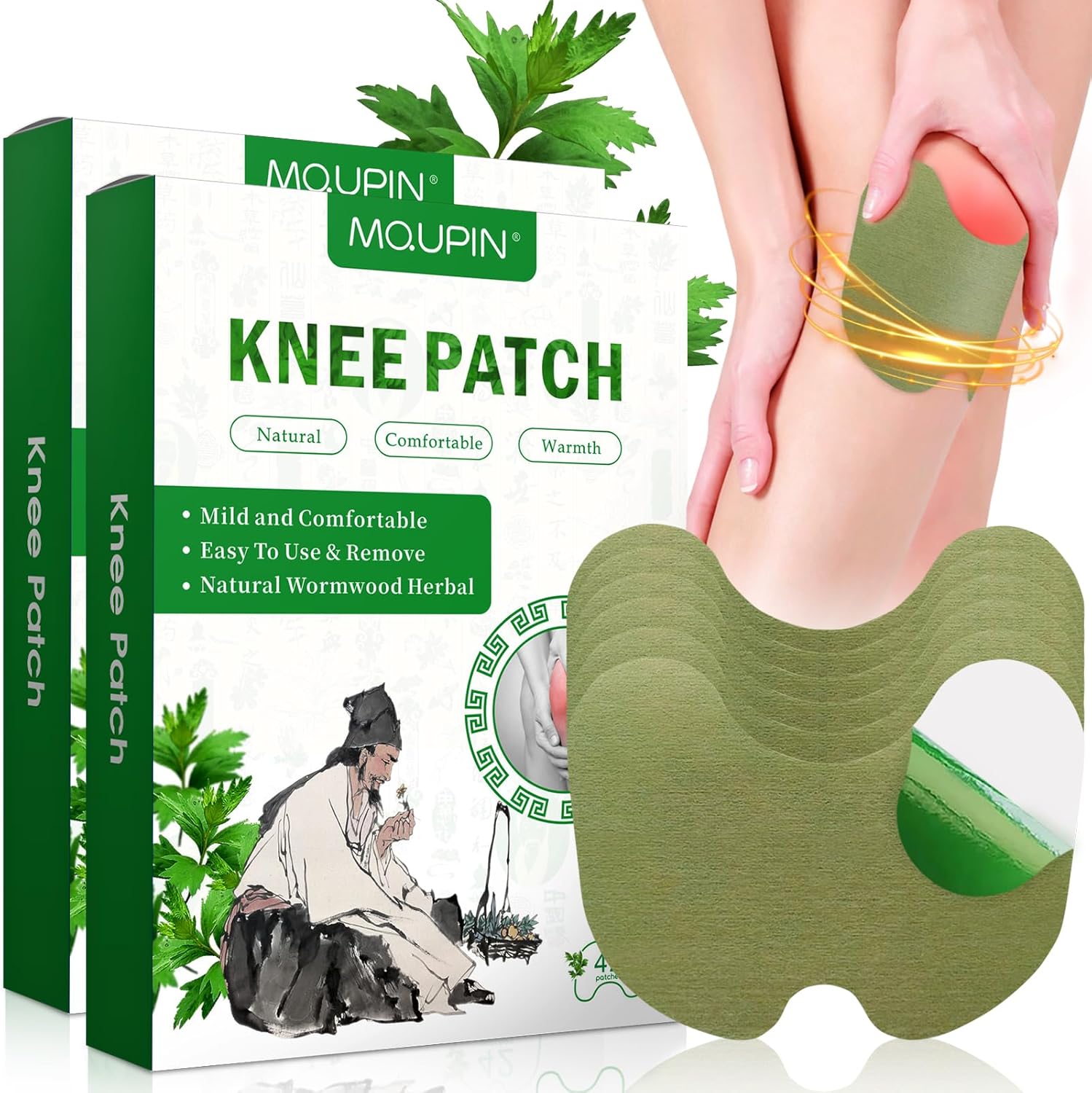 Knee Pain Relief Patches, 84 Pieces Knee Pain Relief, Comfortable Heating, Pain Relief, Reducing Inflammation