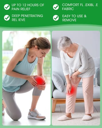Knee Pain Relief Patches, 84 Pieces Knee Pain Relief, Comfortable Heating, Pain Relief, Reducing Inflammation