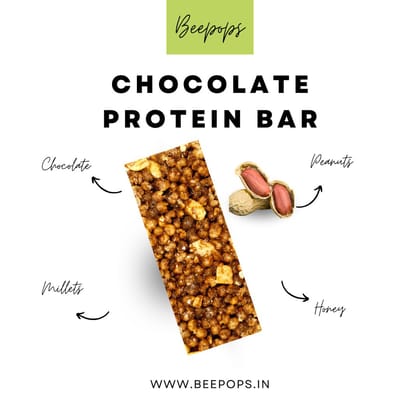 BeePops Protein Bars-Chocolate & Honey (10NX25G) BeePops Protein Bars-Chocolate & Honey (10NX25G)