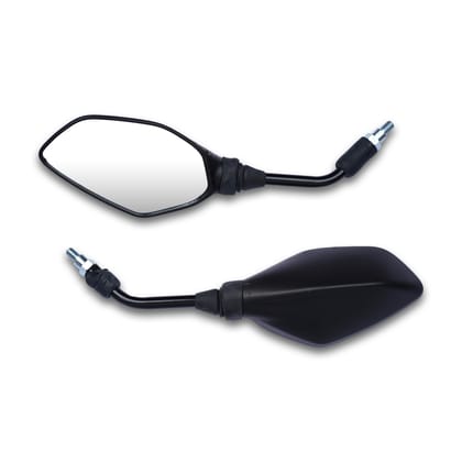 Varroc Shatter Proof Rear View Mirror for Royal Enfeld CHROME BULLET CLASSIC NM | Left Hand | High Visibility Glass | OEM Quality | Pack of 1