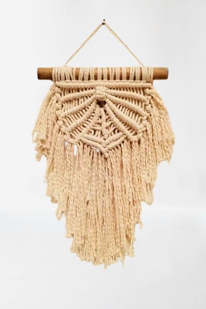 Handmade Macrame Wall Hanging | Boho Cotton Wall Decor
