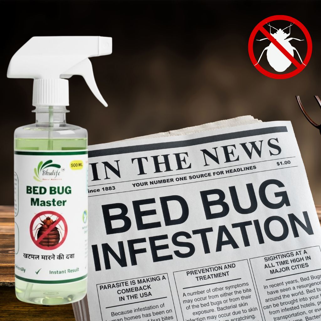 Natural Bug, Flea, Tick Repellent Spray 500MLx1 | Effective Bedbug Killer Spray For Home (Pack Of 1) - Fresheners and Repellents | Buy online on ZillyBuy