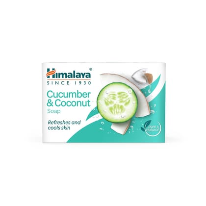 Himalaya Cucumber & Coconut Soap, Refreshes & Rejuvenates Skin, 125 G
