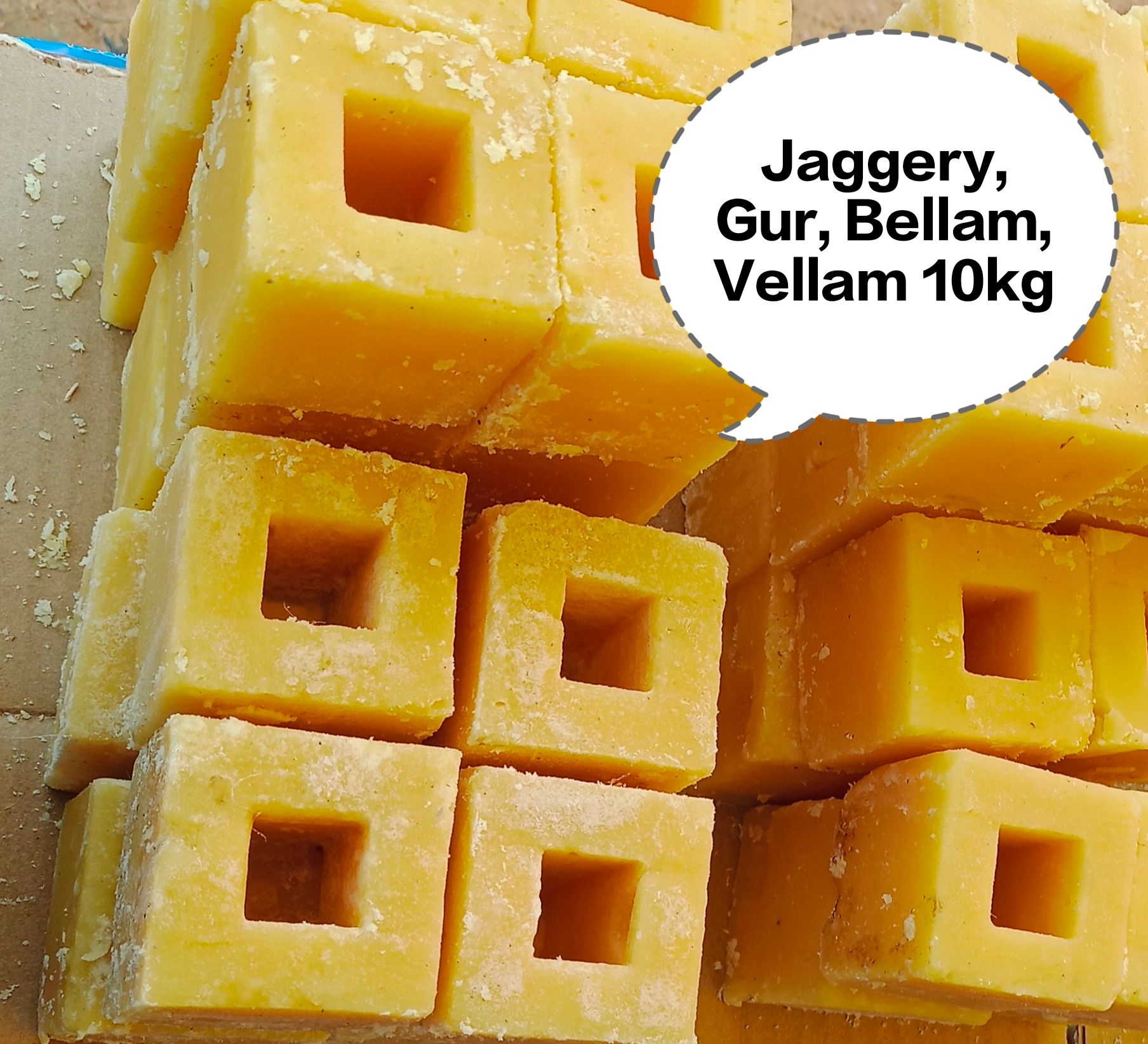 Jaggery, Gur, Bellam, Vellam 10kg