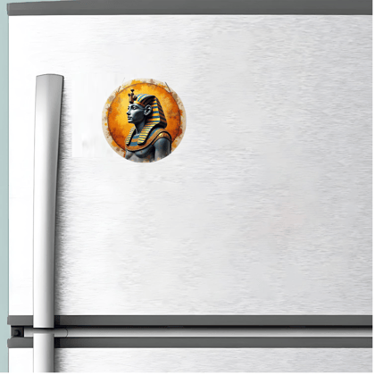 75mm Egyptian Pharaoh RoundAncient EgyptianFridge, Mailbox and Decoration -Decorations, Fridge Magnets, Decorative Magnetic 75mm Egyptian Pharaoh RoundAncient EgyptianFridge, Mailbox and Decoration -Decorations, Fridge Magnets, Decorative Magnetic