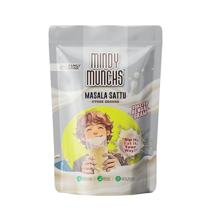 Mindy Munchs Masala Sattu Stone Ground Roasted Bengal Gram Family Drink Mindy Munchs Masala Sattu Stone Ground Roasted Bengal Gram Family Drink