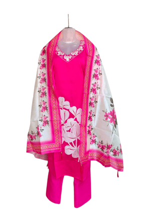 Botanical Blossom Embroidered Suit Set