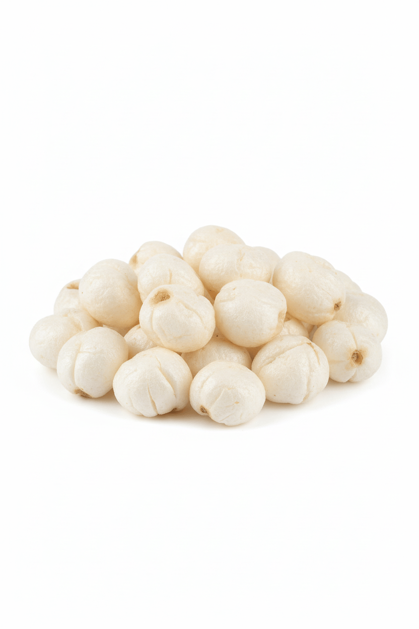 Puffed White Makhana Fox Nuts Lotus Seeds Healthy Snack