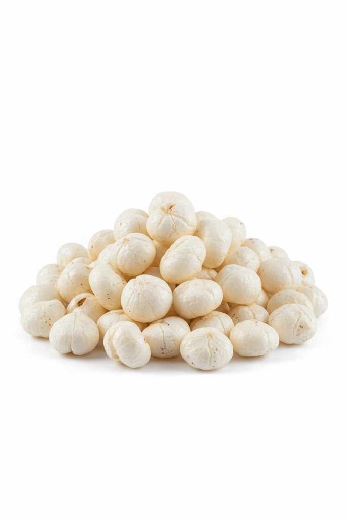 Puffed White Makhana Fox Nuts Lotus Seeds Healthy Snack