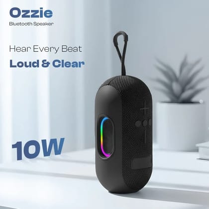 LAPCARE Ozzie 10W Bluetooth Speaker with RGB Light & TWS Stereo Sound- Blue (LBS-102)