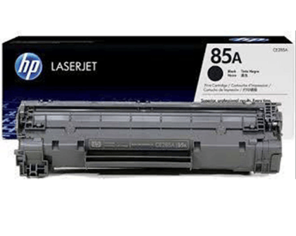 HP 85A Original LaserJet Toner Cartridge, Black