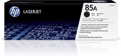 HP 85A Original LaserJet Toner Cartridge, Black