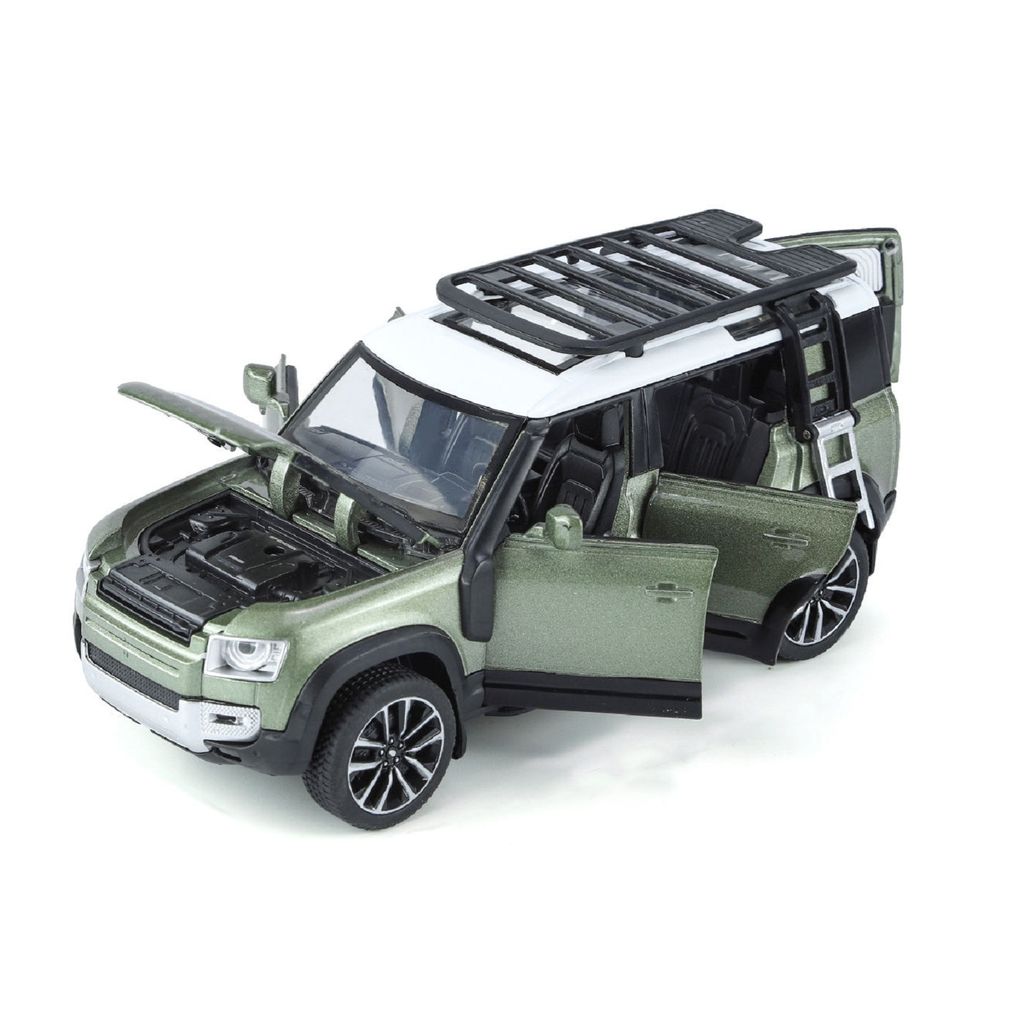 KTRS Enterprise 1/32 Alloy Model Car Die-cast Toy Car Simulation Off-Road Vehicle Diecast Metal Car Model Defendr Toy Cars for Kids Boy Girl Zinc Alloy Pull Back Toy Car with Sound and Light