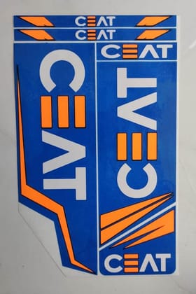 Self Adhesive, Vinyl Plastic, Cricket Bat Sticker -  CEAT