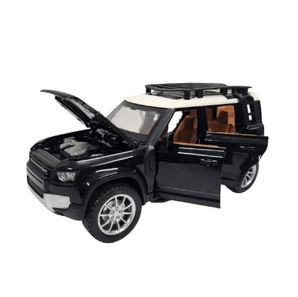 KTRS Enterprise 1/32 Alloy Model Car Die-cast Toy Car Simulation Off-Road Vehicle Diecast Metal Car Model Defendr Toy Cars for Kids Boy Girl Zinc Alloy Pull Back Toy Car with Sound and Light