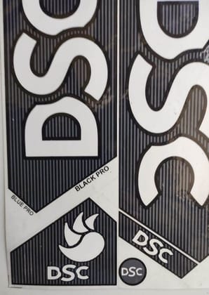 Self Adhesive, Vinyl Plastic, Cricket Bat Sticker -  DSC