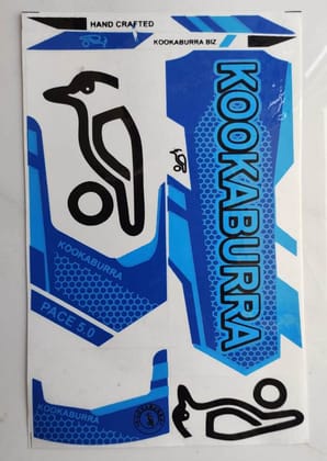 Self Adhesive, Vinyl Plastic, Cricket Bat Sticker -  KOOKABOORA