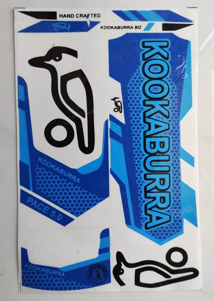 Self Adhesive, Vinyl Plastic, Cricket Bat Sticker -  KOOKABOORA