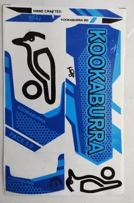 Self Adhesive, Vinyl Plastic, Cricket Bat Sticker -  KOOKABOORA