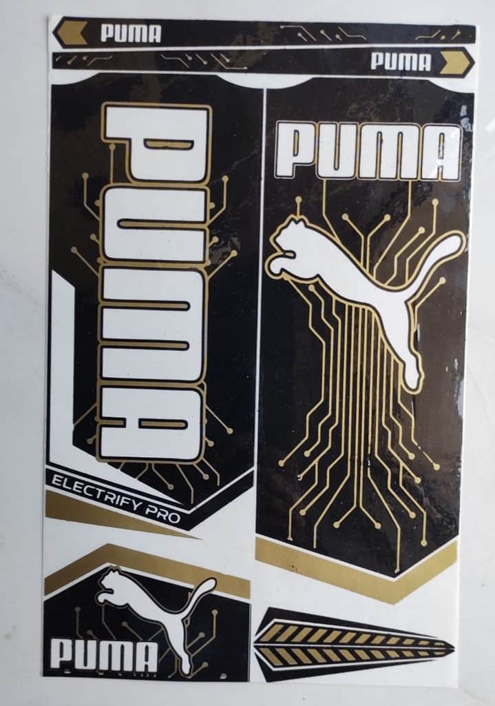 Self Adhesive, Vinyl Plastic, Cricket Bat Sticker -  PUMA BLACK - Sports and Fitness Equipment | Buy online on ZillyBuy