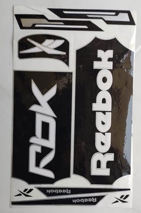 Self Adhesive, Vinyl Plastic, Cricket Bat Sticker -  REEBOK
