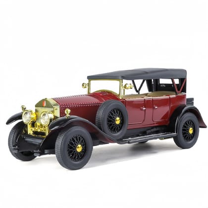 KTRS Enterprise 1:24 1925 Rll Rce hantom Diecast Model Car Super Vintage Car Model Toys Metal Ornament Sound Light Pullback Decorate Collection