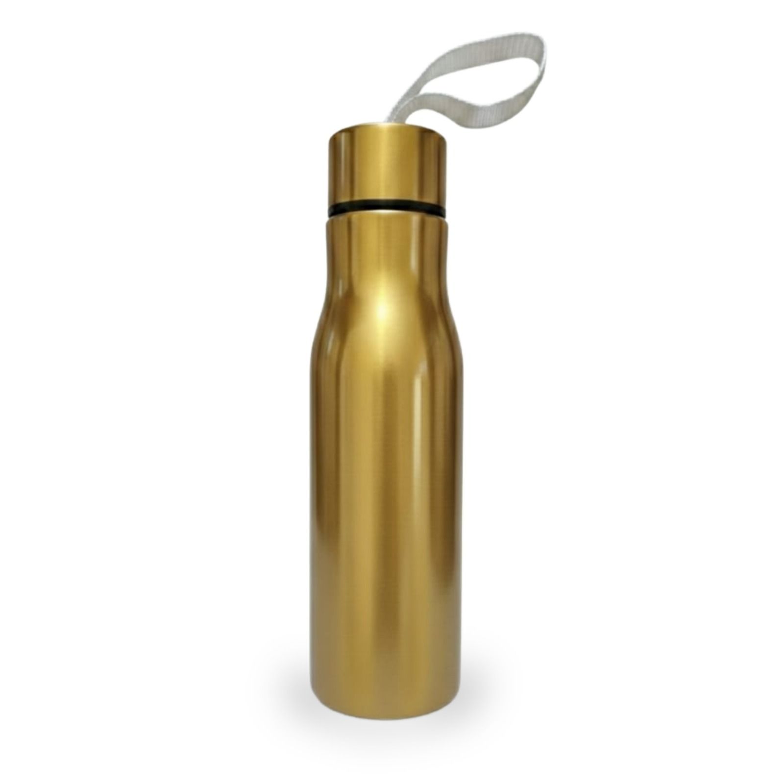 Premium Stainless Steel Water Bottle | Single Wall & Leak-Proof | 500ml Metallic Glossy Finish