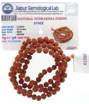 only 4 you original rudraksha mala with lab certificate